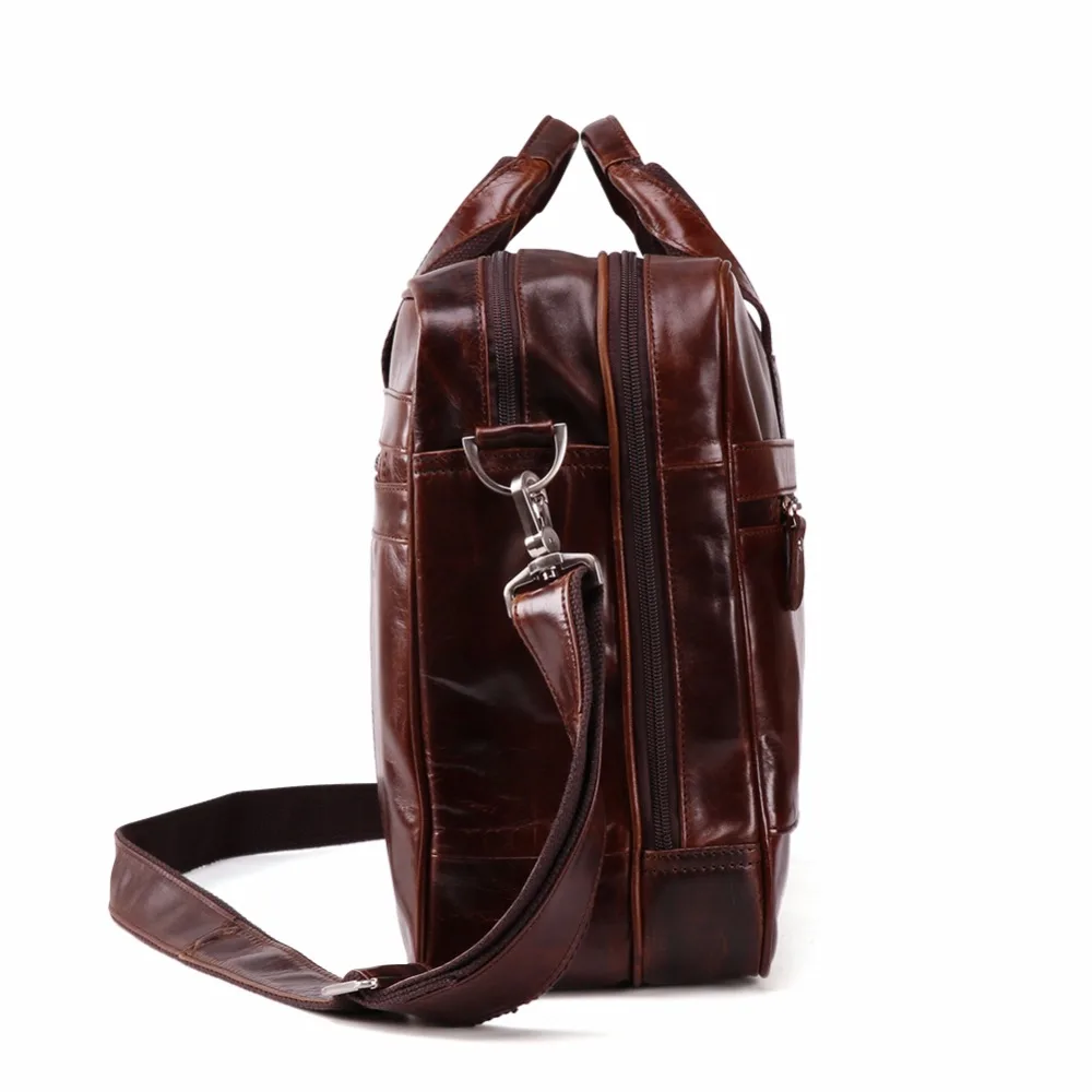 Taschen Männer Schulter Business Aus Laptop Aktentasche Computer Brown Crossbody Handtaschen Leder Vintage Totes Männlichen Reise Echtem wxpRwBqrv