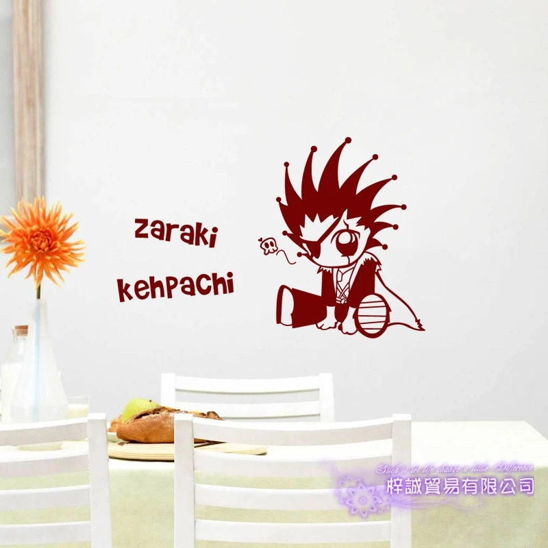 BLEACH Kenpachi Zaraki Автомобильная Наклейка на стену наклейка с героями мультфильмов