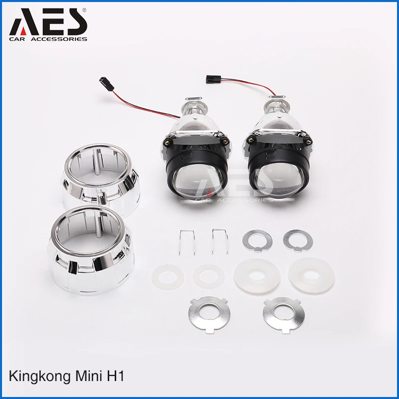Биксеноновые Проекционные линзы AES Kingkong Mini H1 2 5 дюйма для модификации фар