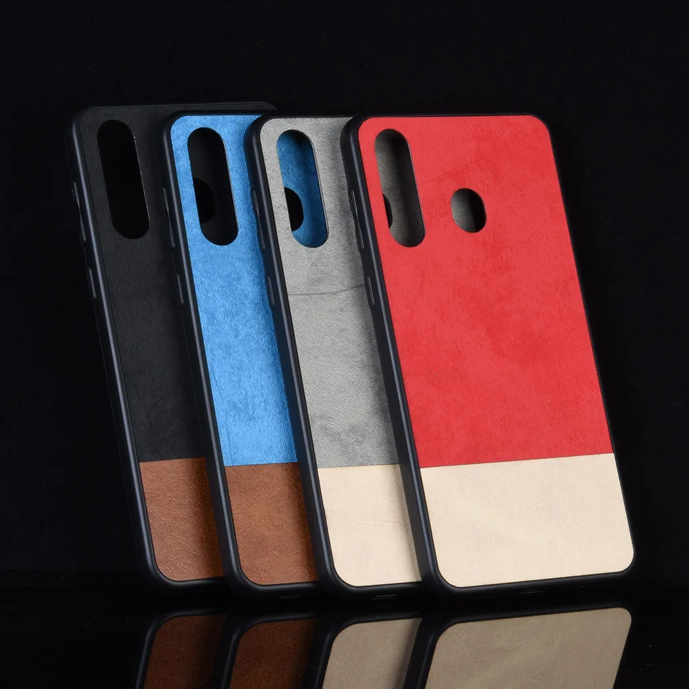 

For Samsung Galaxy A8s case silicone soft edge cowboy PU leather phone cover For Samsung Galaxy A9 Pro 2019/A8S SM-G8870 case