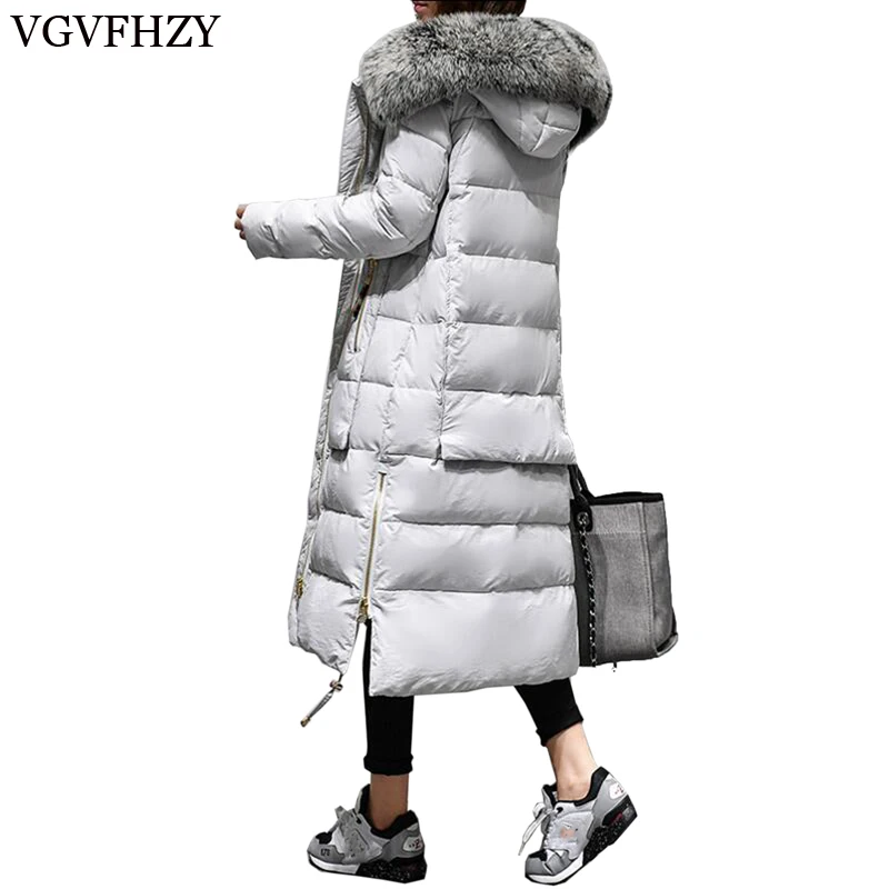 2017 New Winter Women 's Warm Down Coat Long High quality Brand White Duck Down ladies Jacket Plus size Female parka for women ladies consultation coat white size 14 1 each model 88018qhw14