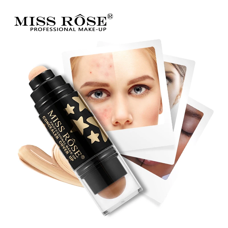 Miss Rose Double Head Sponge Concealer Stick Natural Brighten Whitening Face Makeup Base Foundation Cream | Красота и здоровье