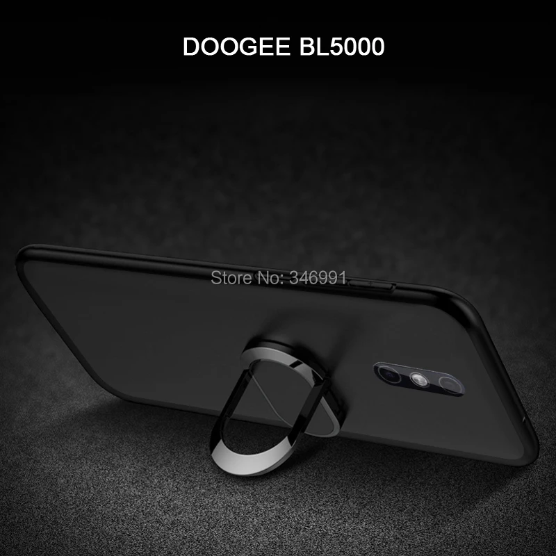 DOOGEE BL5000 чехол Роскошный 5,5 дюймов мягкий черный силиконовый магнитный автомобильный держатель кольцо Funda Для DOOGEE BL 5000 чехол для телефона s