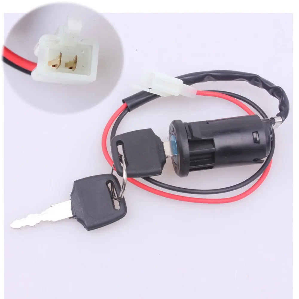 MYMotor Ignition Key Switch Lock 2 Wire Electrical Scooter 2 Position