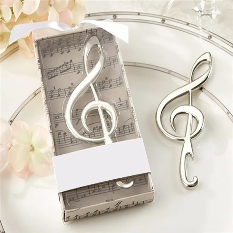 

Creative metal Symphony Chrome Clef Music Note Bottle Opener Wine Beer Opener Bar Tools Kitchen Gadgets For Birthday Party