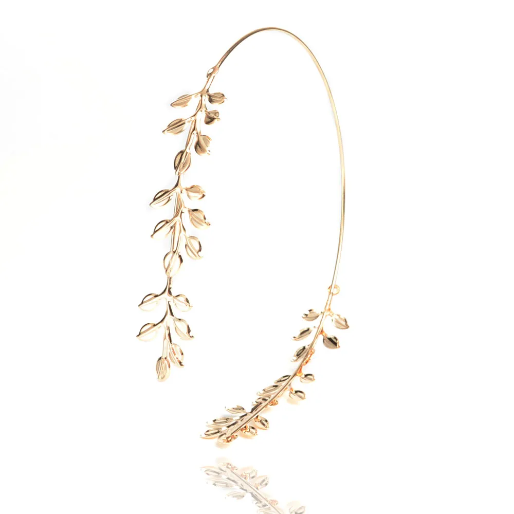 

retro baroque headband Gold-color leaves scrunchie Bridal hair accessories hair Band bijoux de tete haarband bandeau cheveux