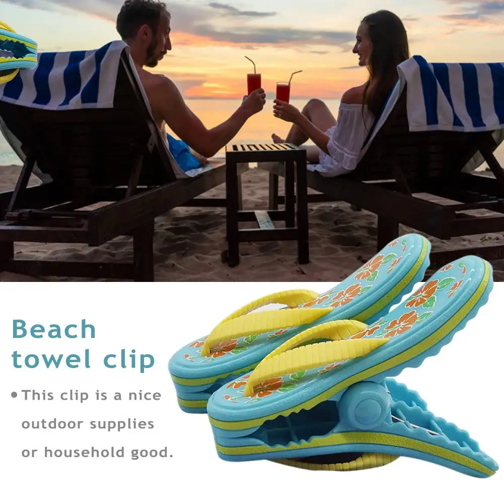 

2PC Plastic Cute Animal Sun Lounger Beach Towel Wind Clips Sunbed Pegs Pool Towel Clips To Prevent The Wind Retaining Clip