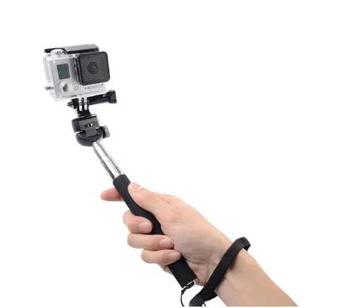 Выдвижная Ручной Selfie Stick Таймер монопод с Штатив Адаптер для Gopro Hero 5 4 3+ 3 2 SJCAM