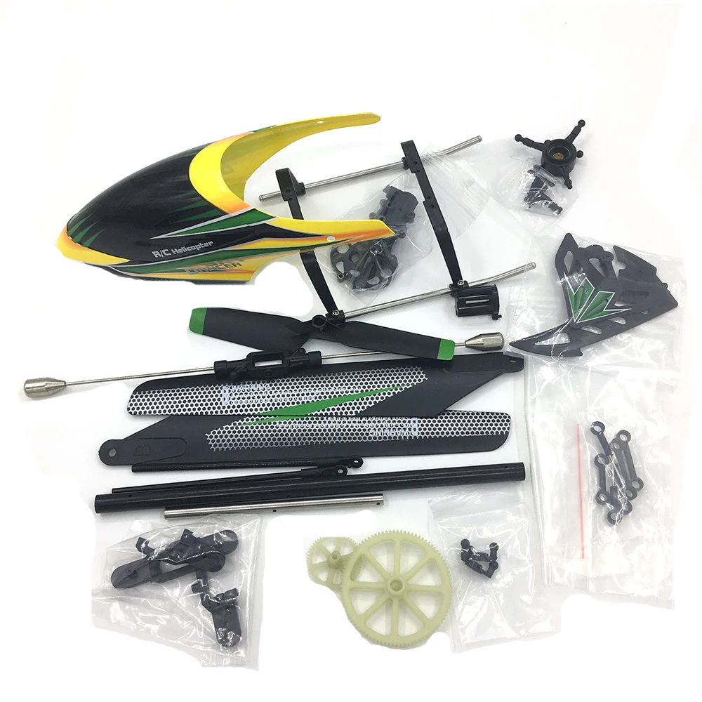 V912 rc helicopter spare parts kit set main blade+canopy+landing gear