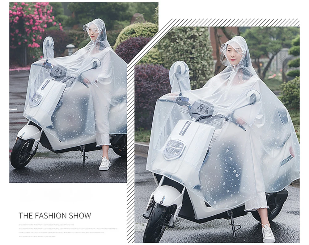 Прозрачный велосипедный мотоцикл ветрозащитный плащ Chubasquero Moto Дождевик Пончо непроницаемый прозрачный дождевик один двойной Raingear