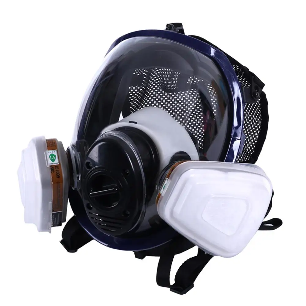 

Facepiece Respirator Kits 6800 Full Face Mask For Painting Spraying Gas Pesticide Chemical Fire Protection 3M filter cotton