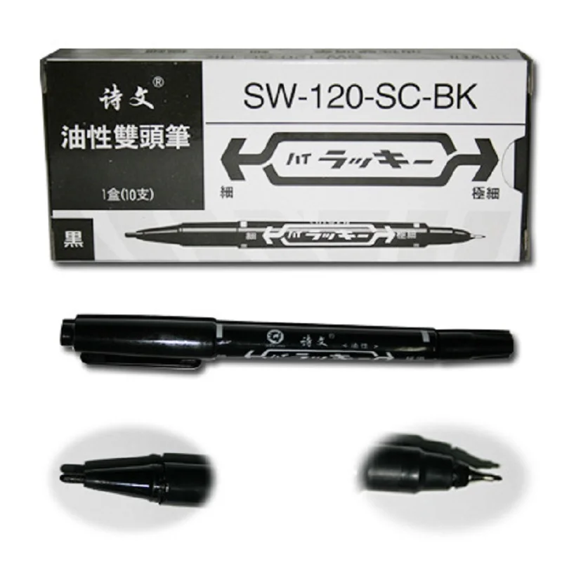 

10pcs/Set New Temporary Tattoo Pen Waterproof Permanent Paint Marker Pen Body Art Piercing Pen Skin Marker Pen Accessories