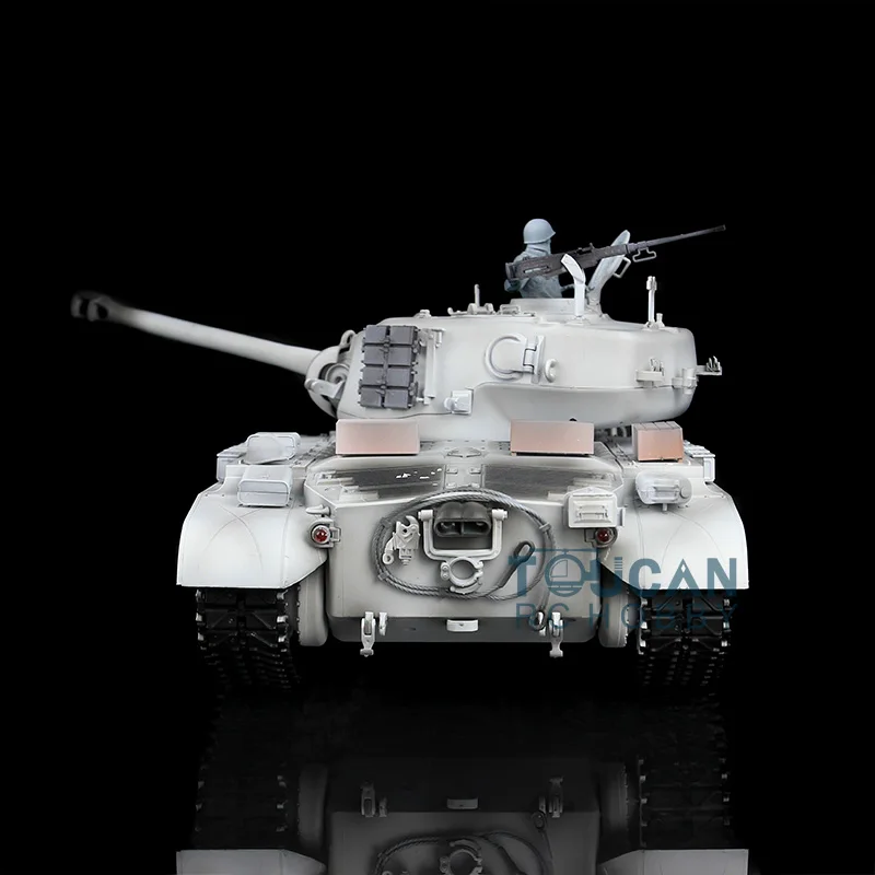 HengLong 1/16 масштаб Зимний снег США M26 Pershing RTR RC Танк металлические колеса треки 360