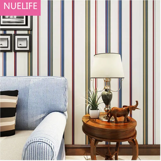 0,53x10 Meter England art striped muster tapete schlafzimmer ... 0,53x10 Meter England art striped muster tapete schlafzimmer ...