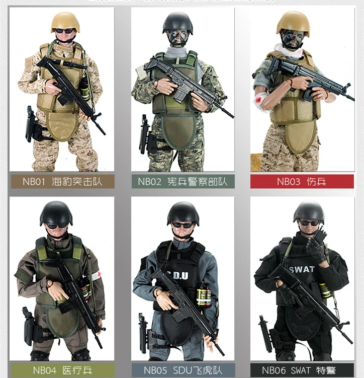 

1PCS 12" 1/6 SWAT SDU SEALs Uniform Military Army Combat Game Toys Soldier Set with Retail Box Action Figure hot Model toys