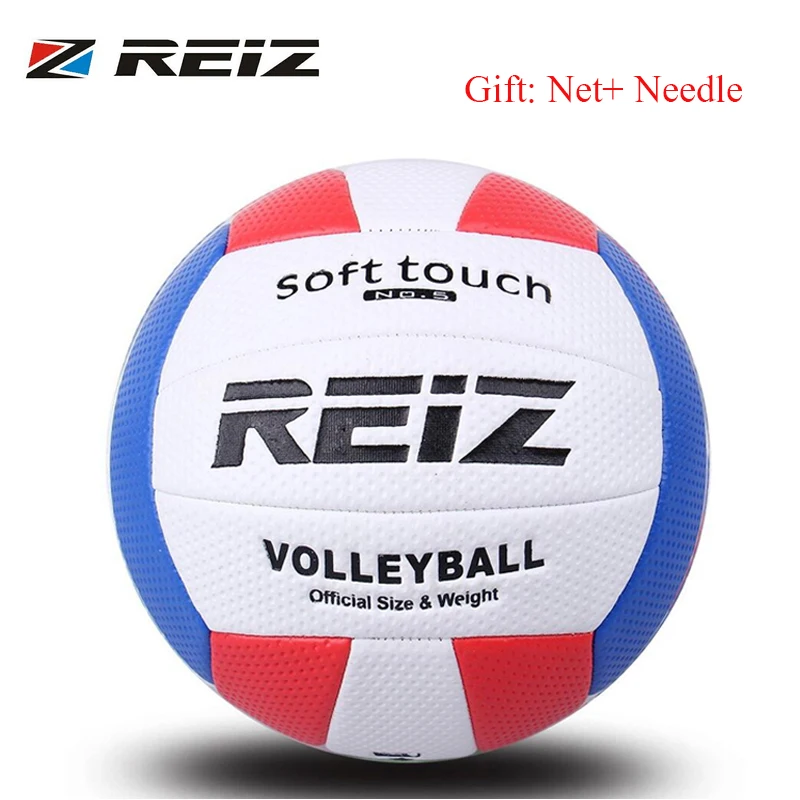 REIZ волейбол мяч Крытый Открытый конкурс тренировочный мяч Для мужчин Для Женщин Официальный Размеры Вес Soft Touch волейбол высокого качества