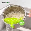 WALFOS-utensilio de cocina para lavar arroz, forma de hoja En, fideos, granos finos, coladores, herramienta de limpieza de frutas y verduras, 1 ud. ► Foto 2/6