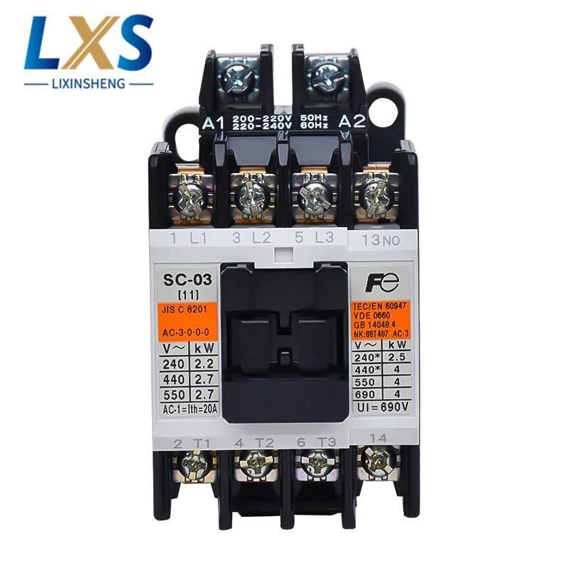 Fuji Electromagnetic Ac Contactor Sc 03 0 05 4 1 4 0 5 1 N1 N2 N2s N3 Ac2v Contactors Aliexpress