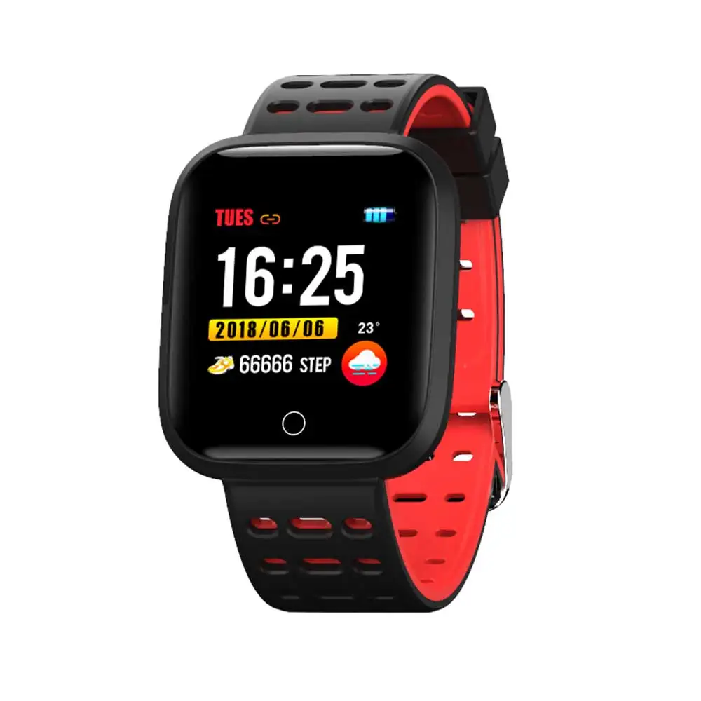 Bluetooth RH95 Смарт часы P68 180mA Шагомер фитнес браслет трекер монитор сердечного ритма