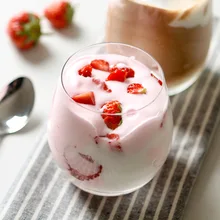 Хрустальный стакан для смузи es чашка фруктовый десерт вода напиток вино пиво сок йогурт стеклянная банка Свадебная вечеринка ужин стеклянная посуда