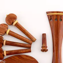 1 Набор скрипка из розового дерева фитинги 4/4 скрипки частей, красивые bedeck