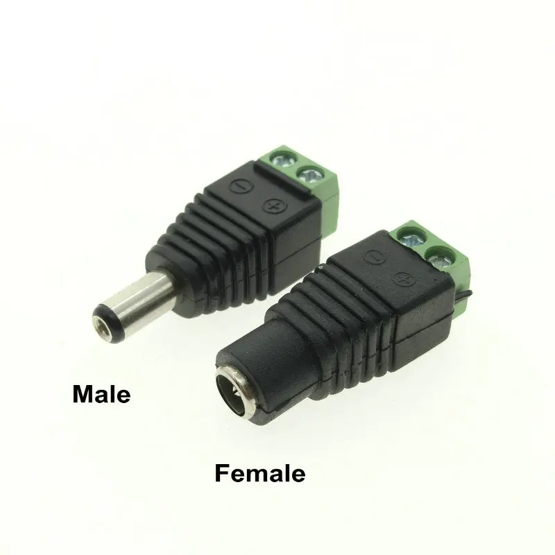 5pcsfemale&5pcs male power plug adapter