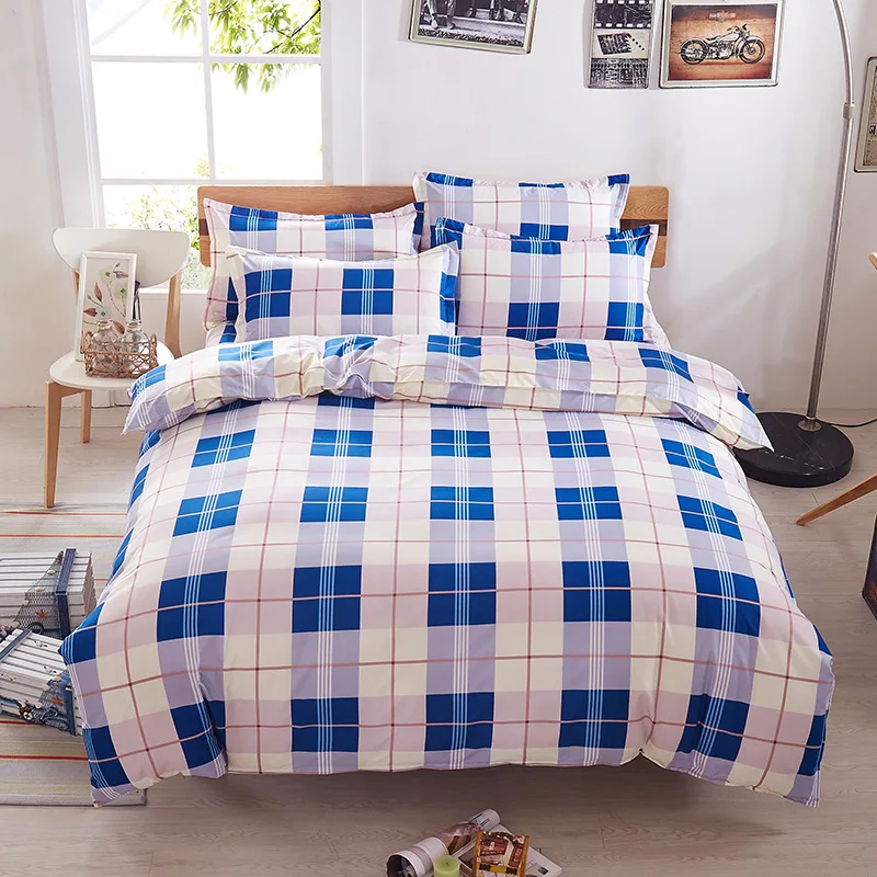 

Free Shipping Modern Style Cotton Polyester Duvet Cover Set Bed Sheet Pillow case Twin King Size Super Soft Bedding Sets CZ138