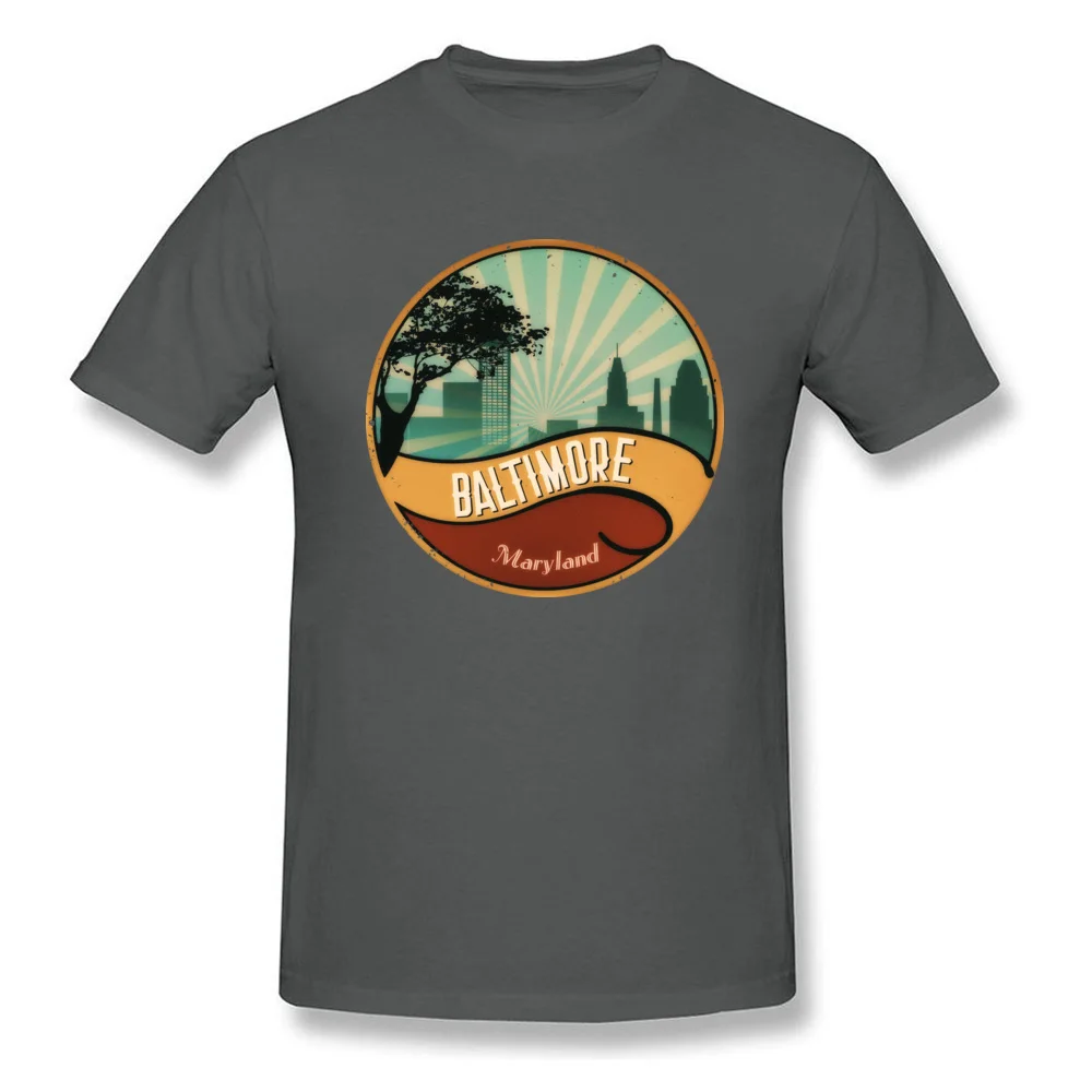Custom Baltimore Art Deco Design Young T-Shirt Cheap Summer Fall Short Sleeve Crewneck 100% Cotton Tops T Shirt Tops Shirt Baltimore Art Deco Design carbon