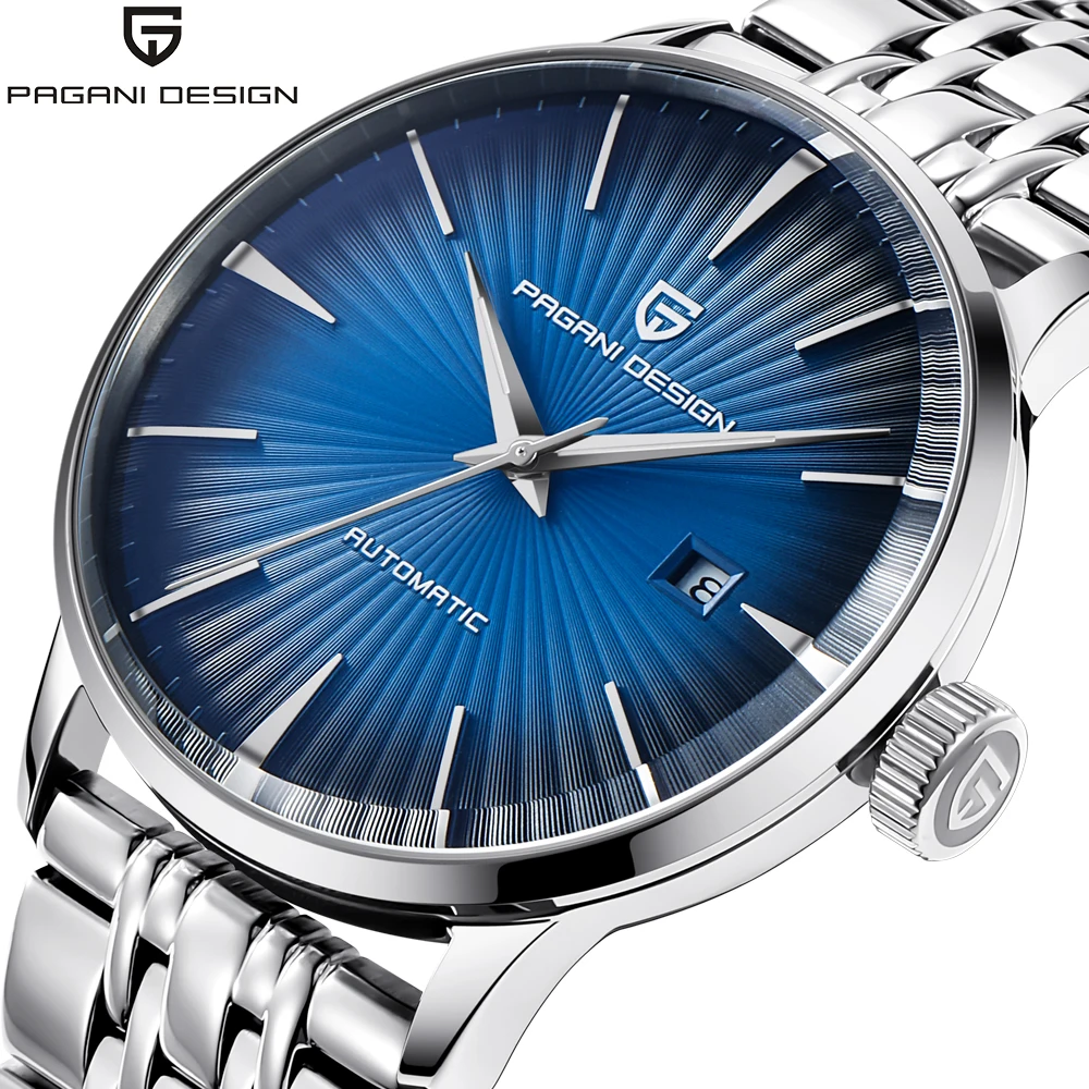 

PAGANI DESIGN Mens Mechanical Watches Luxury Top Brand Waterproof Simple Business Watch relogio masculino Steel belt watch