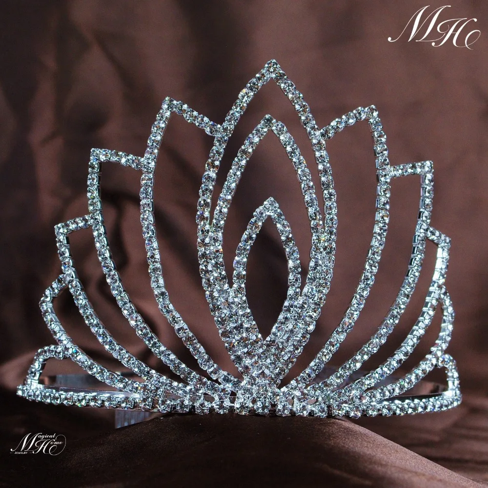Mini Crown Tiara Hair Combs Clear Rhinestones Crystal Bridal Pageant Party Prom Mini Crown Tiara Hair Combs Clear Rhinestones Crystal Bridal Pageant Party Prom