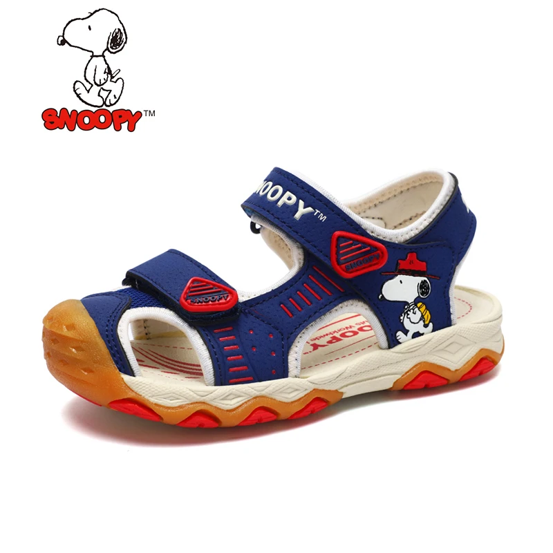 

Snoopy Summer Sandals Children Beach Closed Toe Sandals Non-slip Shoes Baby Girls Boys Outdoor Anti-collision Shoes
