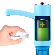 Синий Электрический беспроводной Авто ведро водяной насос с универсальным калибером, большой емкости батареи и USB интерфейс зарядки