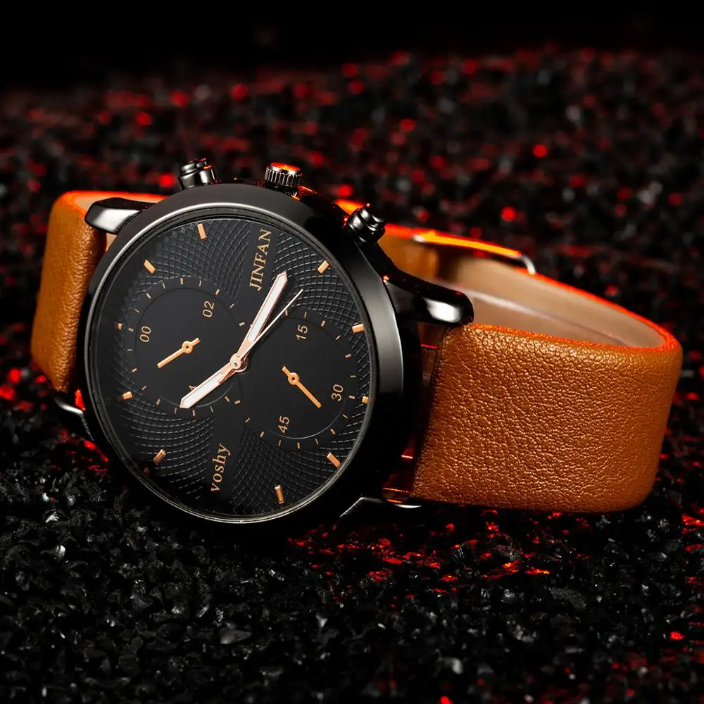 

2019 new men's high-end belt quartz watch Creative luminous pointer wormhole stainless steel business watch ladies models