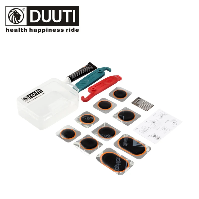 cheap 1 Set Multifunction MTB Bicycle Tire Repair Kits Rubber Inner Tire Patches With Glue Tire Levers Frosted Sheet Cycling Bike Kit