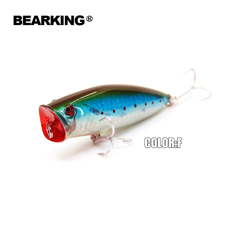 2015 Hot Model:5pcs/lot  fishing lures, assorted colors, bearking crankbait popper 80mm 20g, Floating,topwater