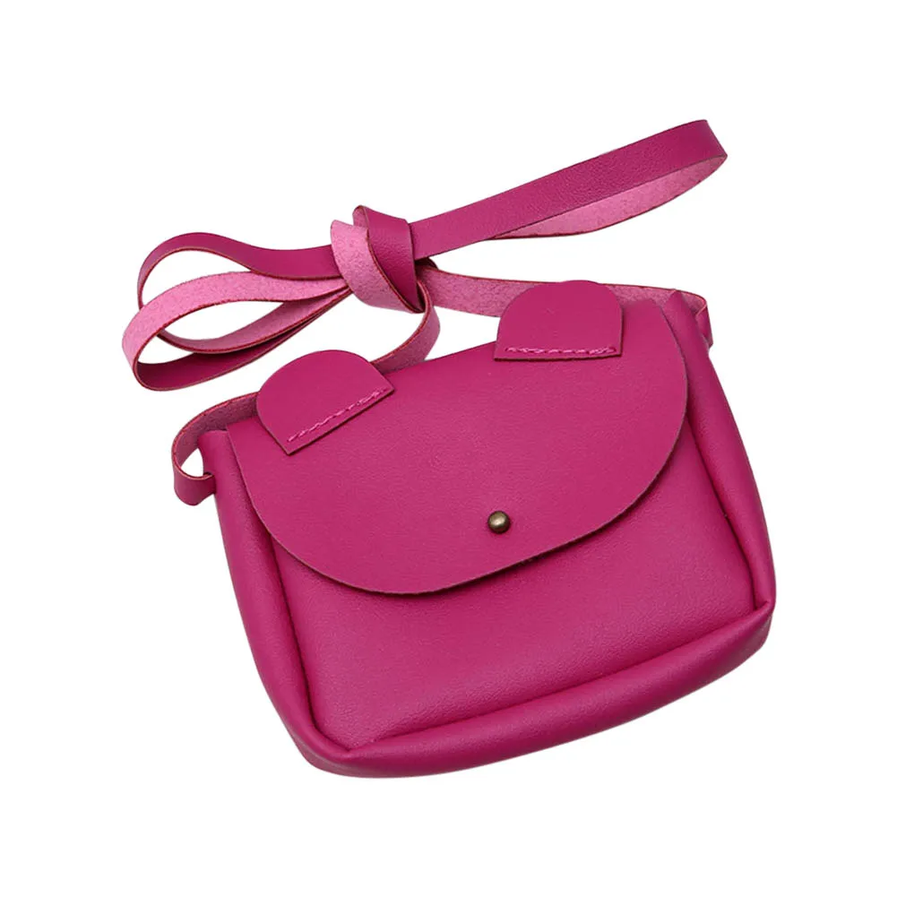 

New Fashion Children Crossbody Sling PU Leather Small Coin Wallet Handbag Cute Cartoon Ears Kids Girls Shoulder Bag Popular