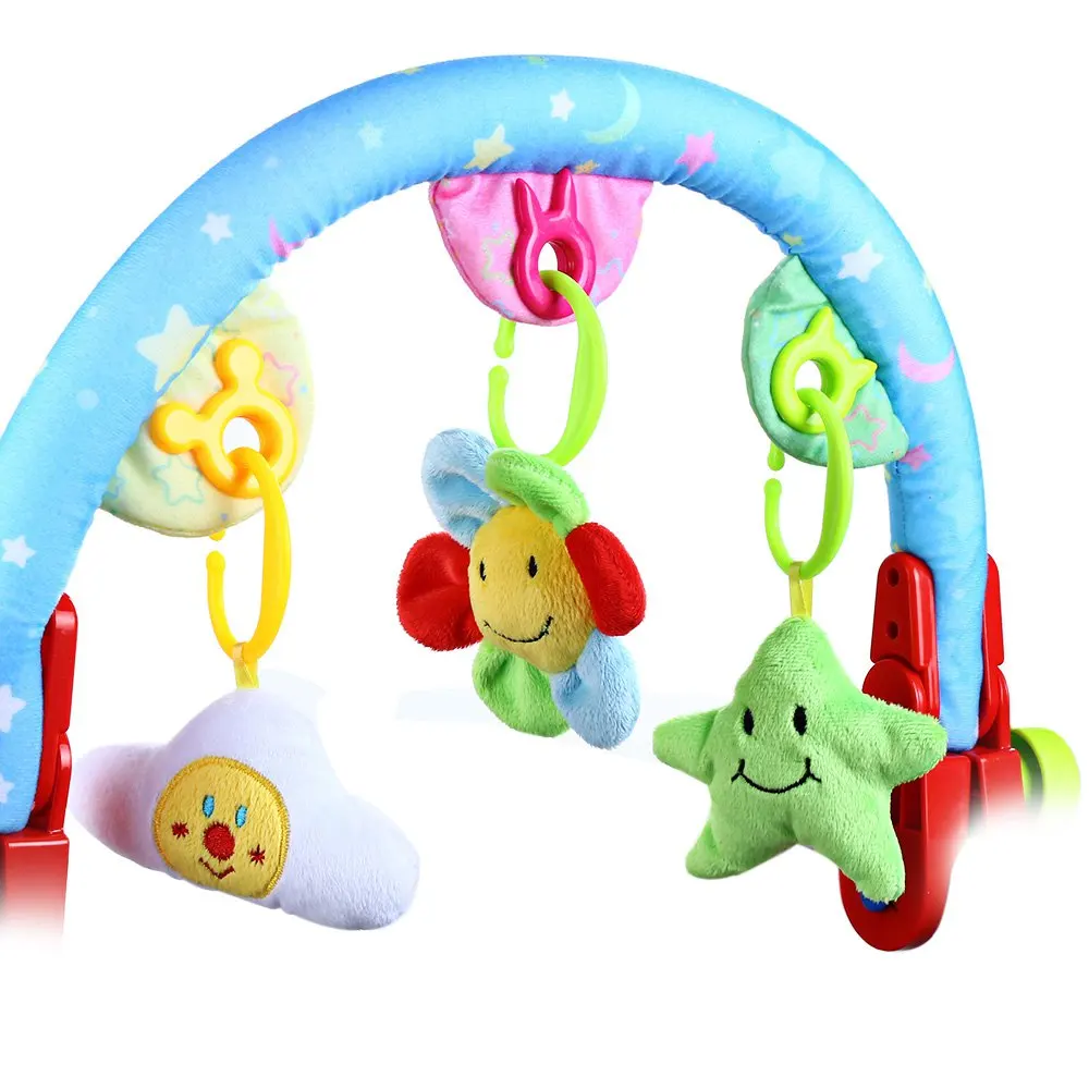 Multi colors Design Plush Baby Rattles Baby Infant Stroller Bed Crib