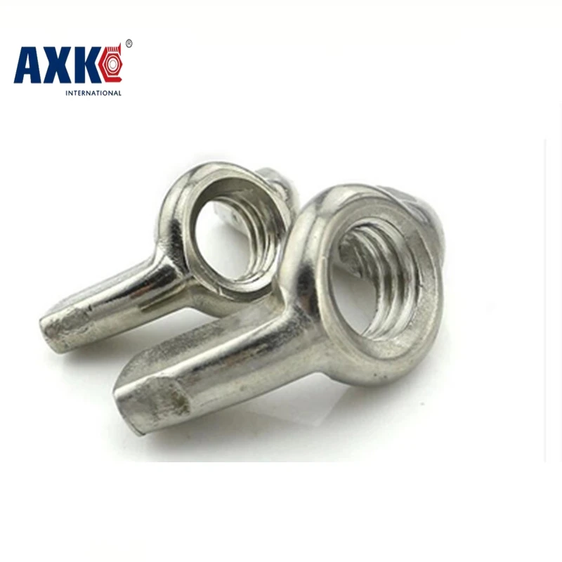 

2018 Special Offer Stainless Steel Rod Axk Din315 M3 M4 M5 M6 M8 304 Stainless Steel Hand Tighten Nut Butterfly Ingot Wing Nuts