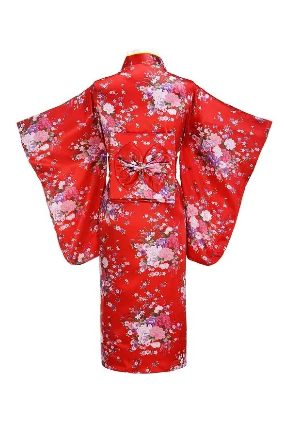 Модное голубое вечернее платье, японское женское традиционное кимоно юката с Obi, винтажный карнавальный костюм, один размер