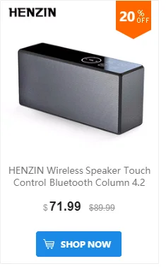 HENZIN 20 Вт Портативный наушники-вкладыши TWS с беспроводной стерео динамик Bluetooth 4,2 EDR IP55 Водонепроницаемый 4400 мА/ч, Мощность банк Hands-free колонки