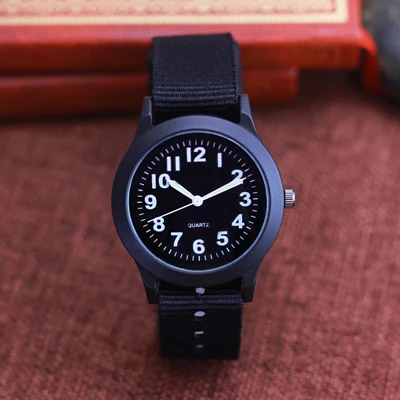 black-black Новинка, JINNAIER, известный бренд, для мужчин, детей, для мальчиков и девочек, модные, крутые, кварцевые, Saber часы, для студентов, брезентовые, электронные, наручные часы - Цвет: black-black