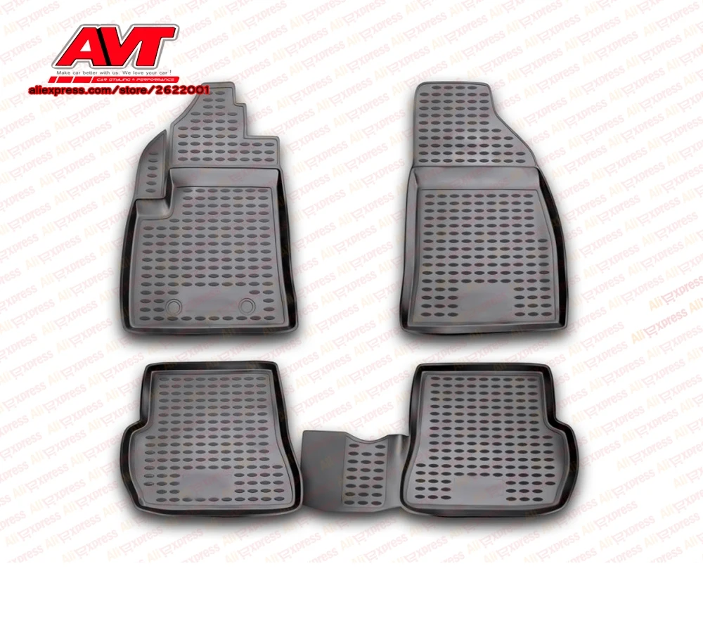 Чехол коврики для Ford Fusion 2002 4 шт. резиновые Нескользящие аксессуары салона