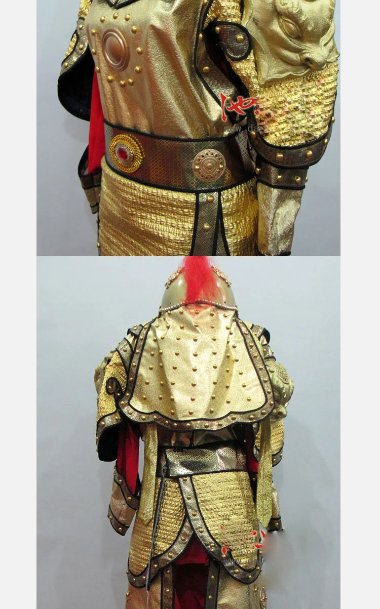Китай древние воины Шлем Броня женский общие Хуа Мулан Armour костюм в кино и телевидение Мулан Наряд Костюмы для выступлений