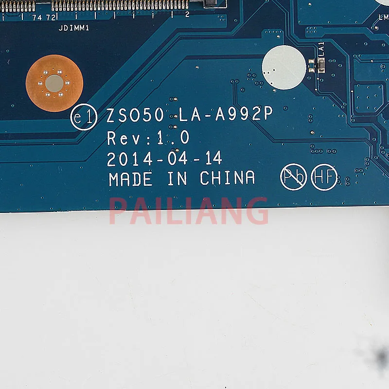 Материнская плата для ноутбука HP Pavilion 15 R 250 G3 I5 4200U CPU PC системная ZSO50 LA A992P DDR3 с