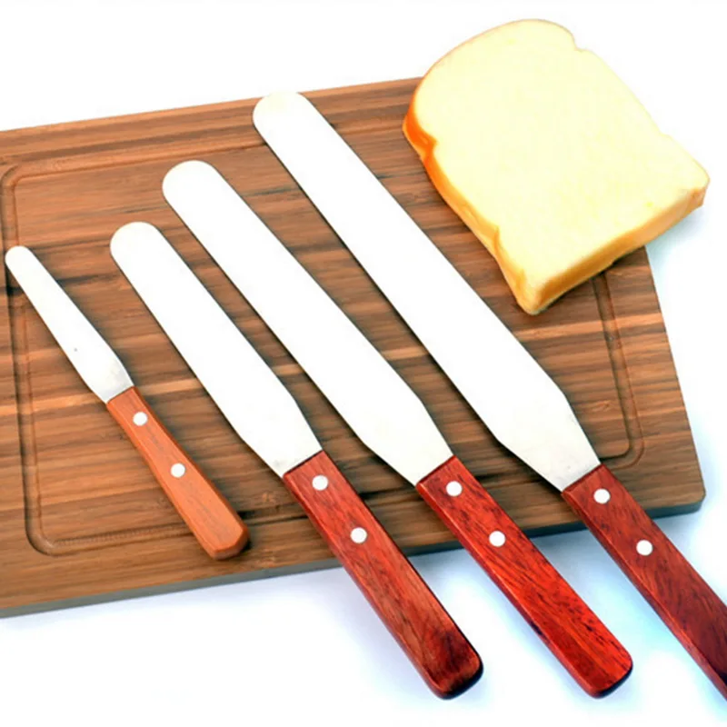 IVYSHION 1pc Stainless Steel Fondant Knife Spatula Butter Cake Cream