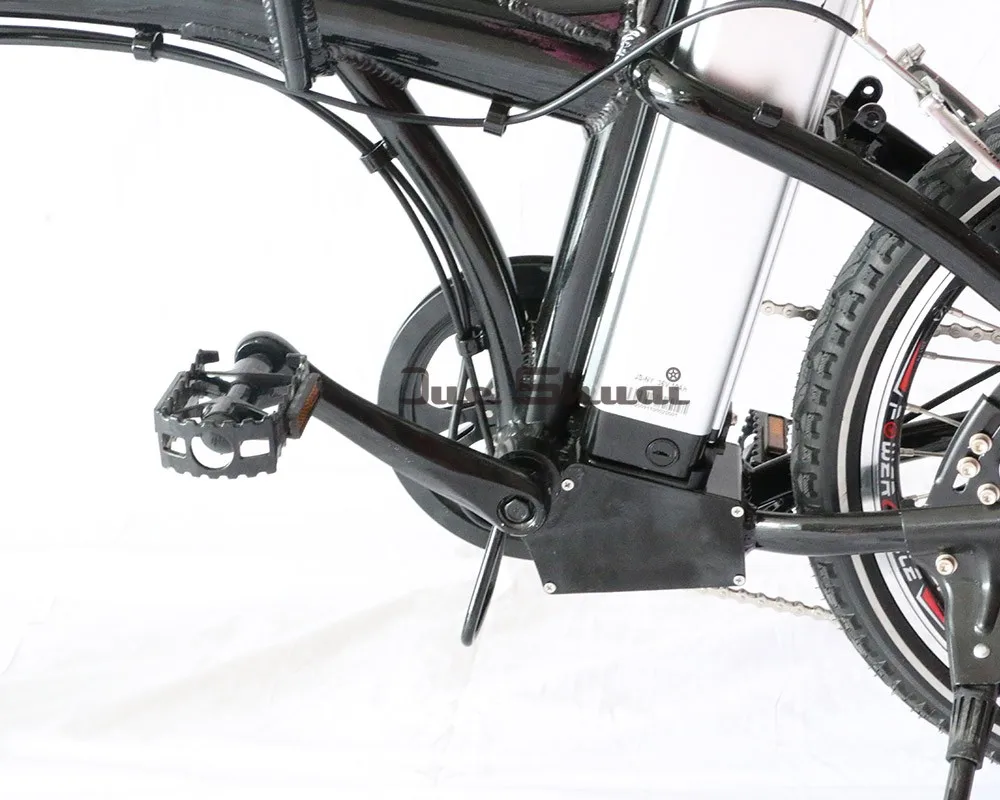 Best 20 Folding Electric Bike with Brushless  Motor 36V 10Ah Lithium Battery Elektrikli Bisiklet Ancheer Bike Bicycle Scooter Black 17