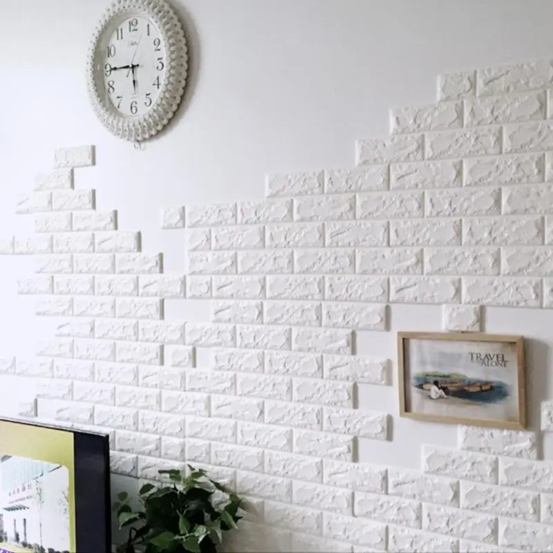 

Waterproof PE Foam 3D Self Adhesive Wall Sticker Safty Home Decor Wallpaper DIY Wall Decor Brick Living Room Kid Bedroom Sticker