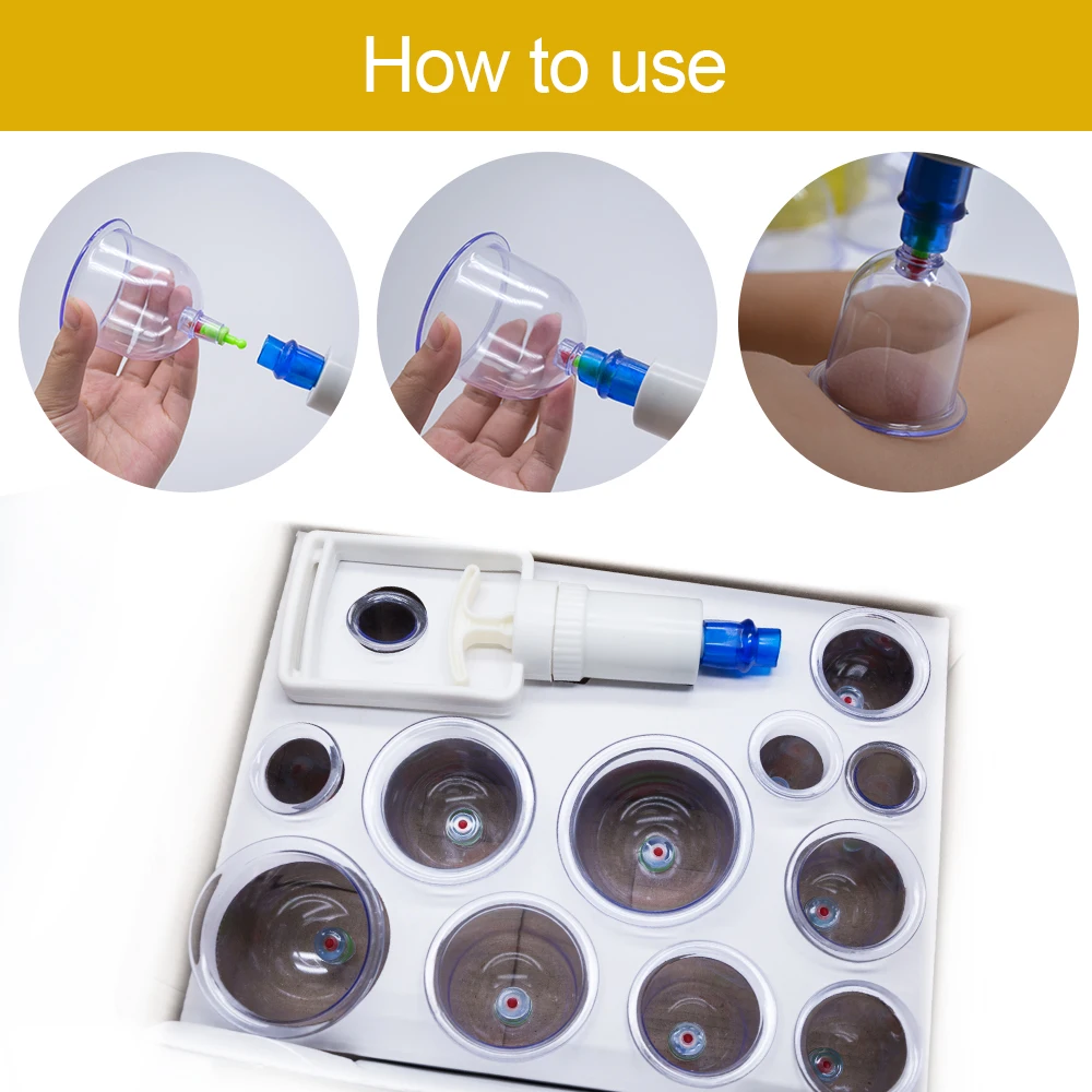 12Pcs Body Suction Cup Acupunture Massage Medicine Vacuum Cupping Body Relaxation Healthy Massage Set C1219 12Pcs Body Suction Cup Acupunture Massage Medicine Vacuum Cupping Body Relaxation Healthy Massage Set C1219