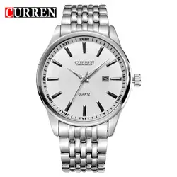 Новый лучший бренд класса люкс для мужчин часы Человек Бизнес наручные часы Мода День Дата кварцевые Мужской часов relogio masculino Curren