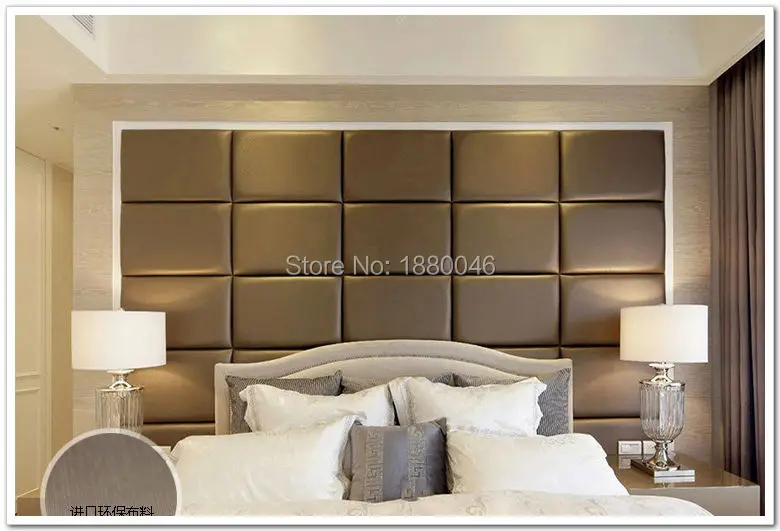 12pcs 50*30cm Custom Leather panel PU Leather Acoustic Panels Wall 